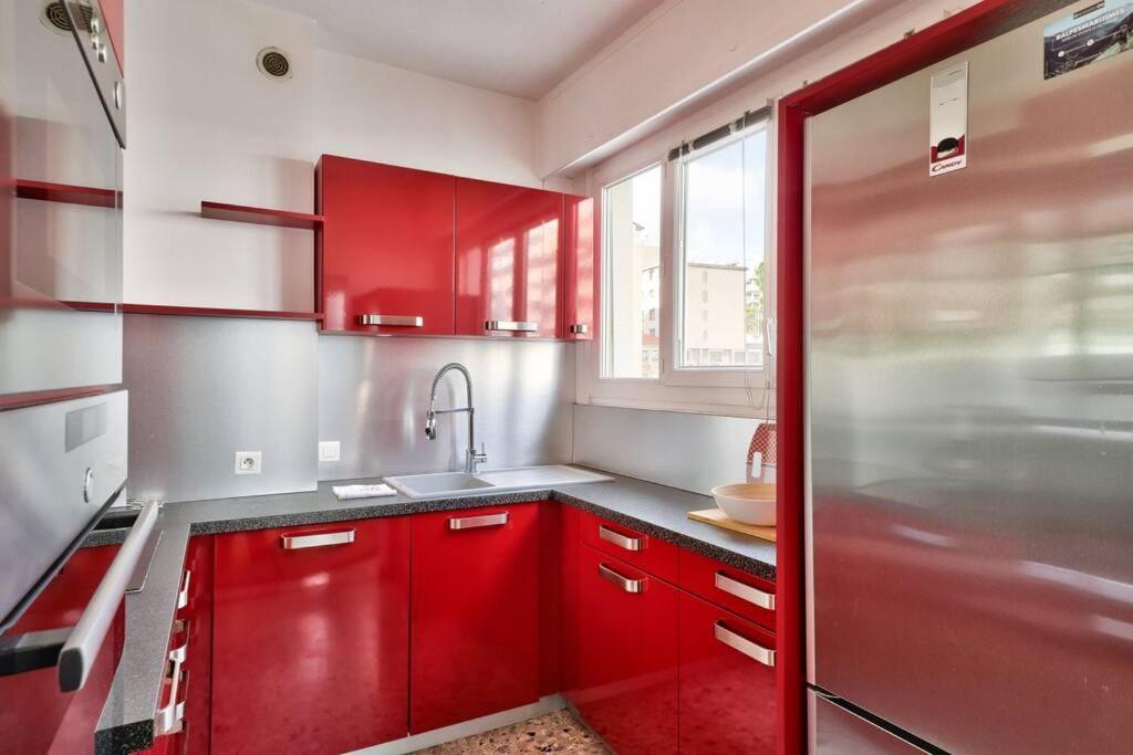 ניס L29 Lenval Beach At 1Min Walk To Sea Front Ac Balcony מראה חיצוני תמונה