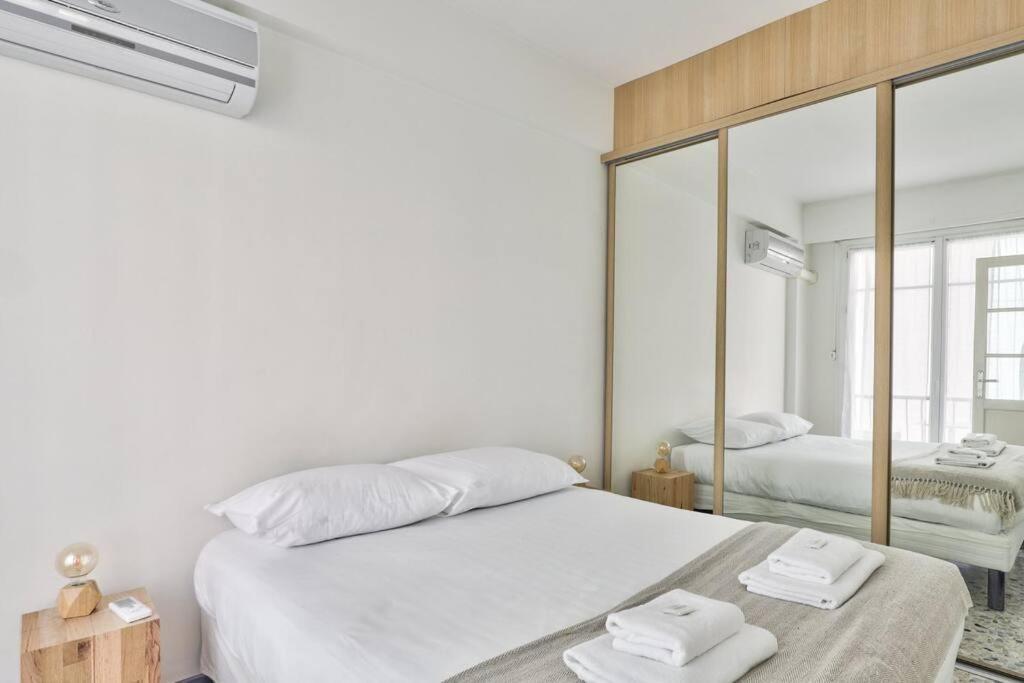 ניס L29 Lenval Beach At 1Min Walk To Sea Front Ac Balcony מראה חיצוני תמונה